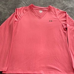Under Armour long sleeve v neck shirt size large